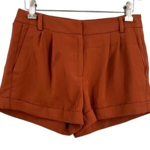 AMANDA UPRICHARD NEW YORK WOMENS RUST TROUSER SHORTS SIZE SMALL NWOT